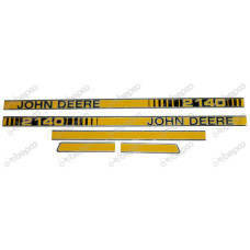 Aufkleber Set Motorhaube - Typenaufkleber - Haubenaufkleber für John Deere 1040