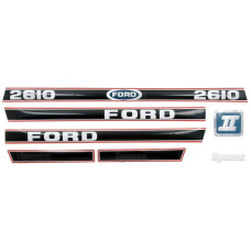 Aufklebersatz Haubenaufkleber Typenschild für Ford / New Holland 2610 Force II