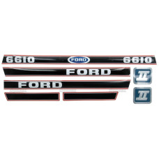 Aufklebersatz Haubenaufkleber Typenschild für Ford / New Holland 5610 Force II