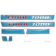 Aufklebersatz Haubenaufkleber Typenschild für Ford / New Holland 7000