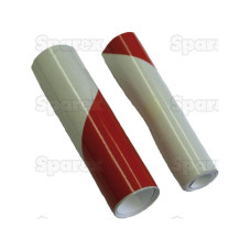 2 Stück Rot und Weiß selbstklebende Konturmarkierung, 140mm x 1.12M