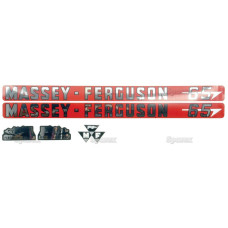 Aufkleber Aufklebersatz Haubenaufkleber Typenschild für Massey Ferguson MF 595