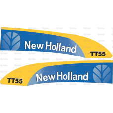 Aufkleber Aufklebersatz Haubenaufkleber Typenschild für Ford / New Holland TT55