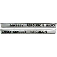 Aufkleber Aufklebersatz Haubenaufkleber Typenschild für Massey Ferguson MF 250