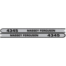 Aufkleber Aufklebersatz Haubenaufkleber Typenschild für Massey Ferguson MF 4325