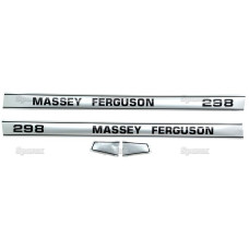Aufkleber Aufklebersatz Haubenaufkleber Typenschild für Massey Ferguson MF 240
