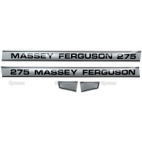 Aufkleber Aufklebersatz Haubenaufkleber Typenschild für Massey Ferguson MF 275