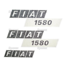 Aufkleber Aufklebersatz Typenschild für Fiat 1580