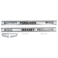 Aufkleber Aufklebersatz Typenschild für Massey Ferguson MF 290 1682431M1 1682432M1