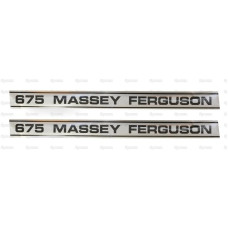 Aufkleber Aufklebersatz Typenschild für Massey Ferguson MF 675 1680922M1 1680921M1