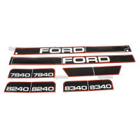 Typenschild - Schriftzug - Aufkleber für Ford / New Holland 7840, 8240, 8340