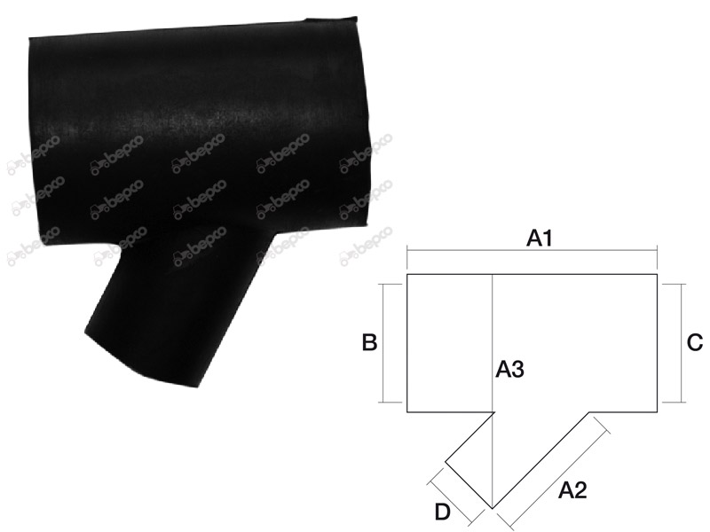 Kühlerschlauch By-Bass für Case IHC D215 D219 D322 D326 D432 D439 3051982R2